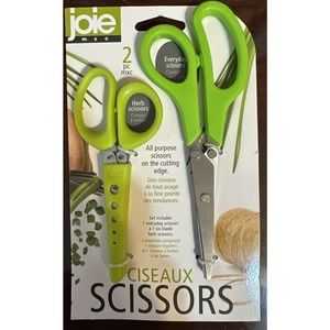 Joie MSC- Pack Of 1 Herb Scissors & 1 Everyday Scissors New Sealed Pack